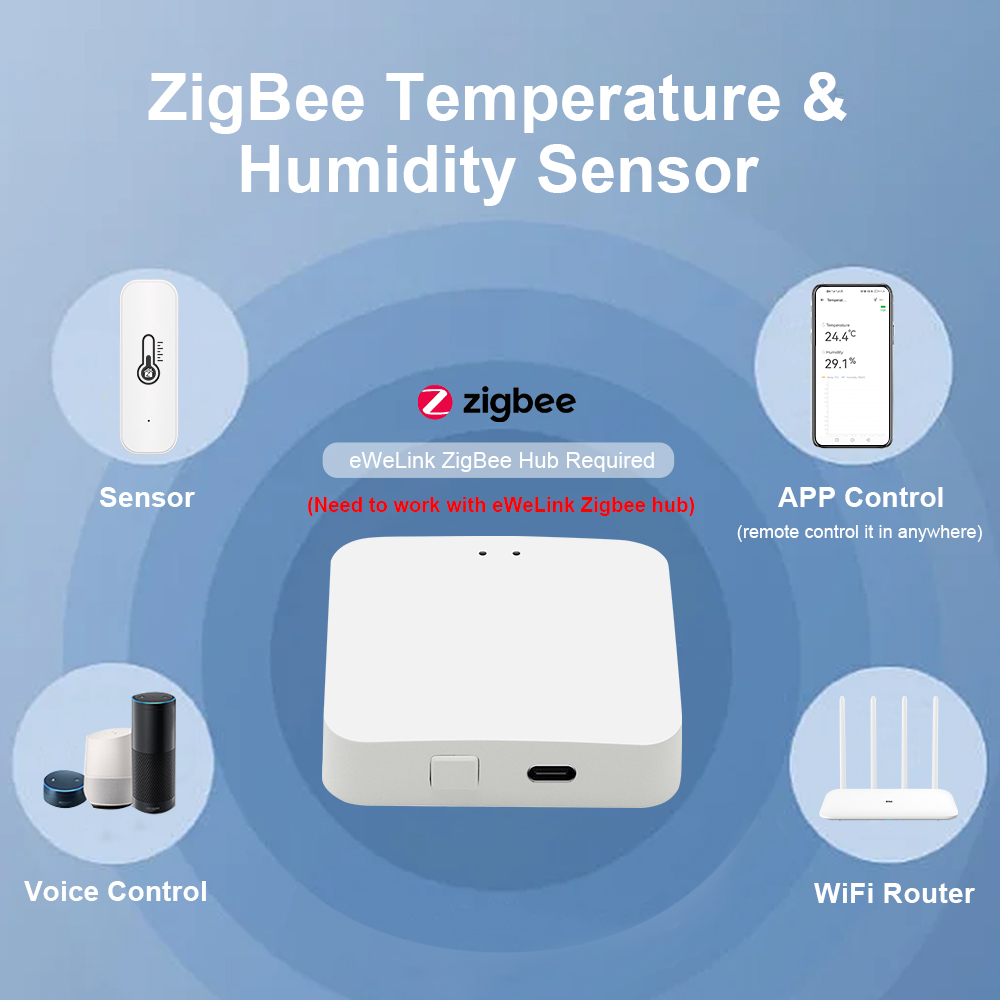 Ewelink ZigBee Smart Temperatu - đánh giá và giá Digital Hygrometer Probe