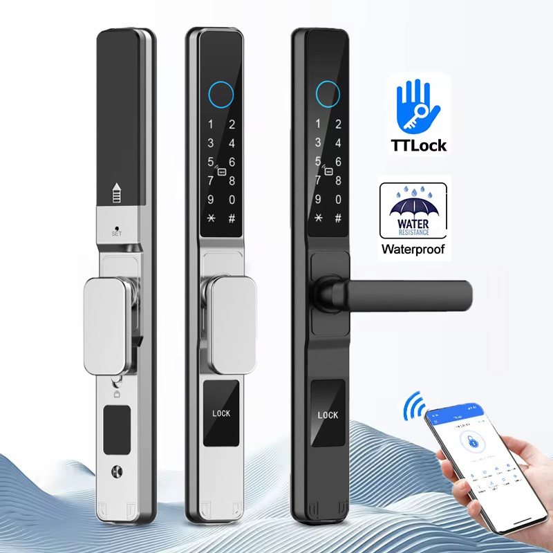 Waterproof Fingerprint Smart L - đánh giá và giá Glass Door Hinge