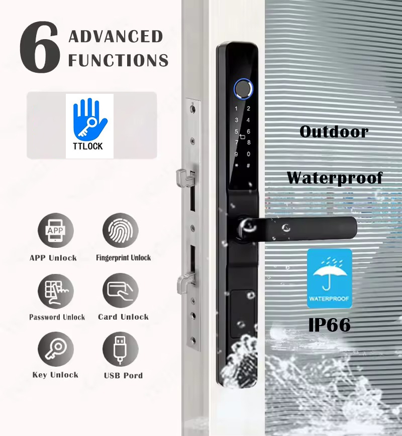 Waterproof Fingerprint Smart L - đánh giá và giá Glass Door Hinge