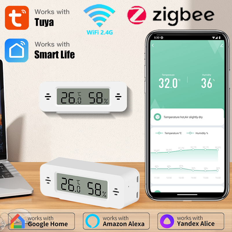 Tuya WiFi/Zigbee Temperature H - đánh giá và giá Digital Hygrometer Probe