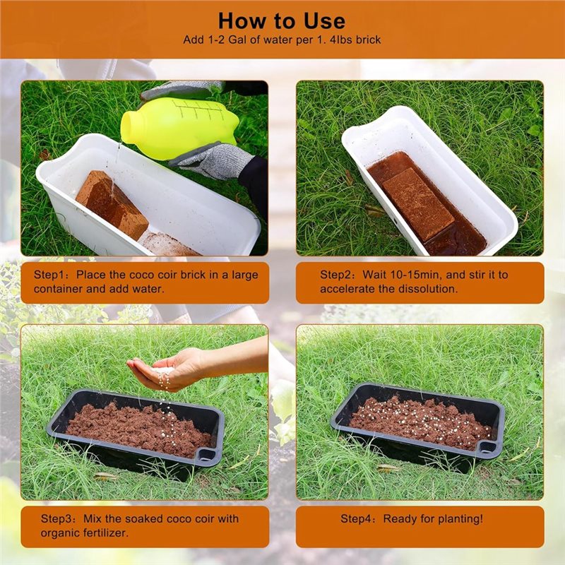 3 Pack Coco Coir Bricks, Coco  - đánh giá và giá Substrate Coconut Fiber