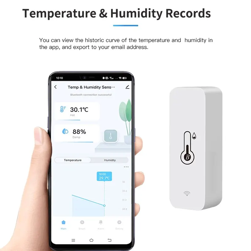 Smart Temperature Humidity Sen - đánh giá và giá Digital Hygrometer Probe