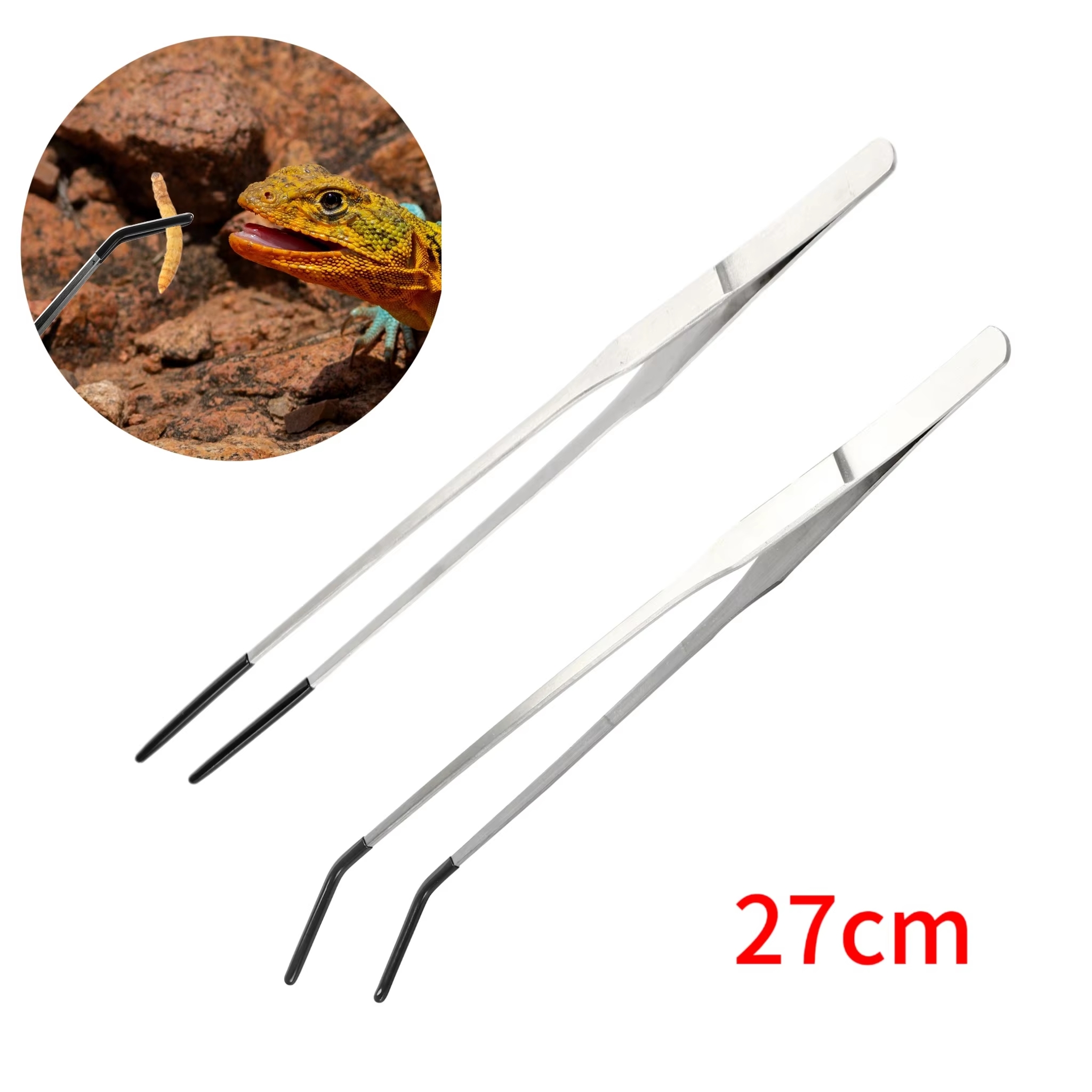 Stainless Steel Reptile Feedin - đánh giá và giá Feeding Tong Stainless
