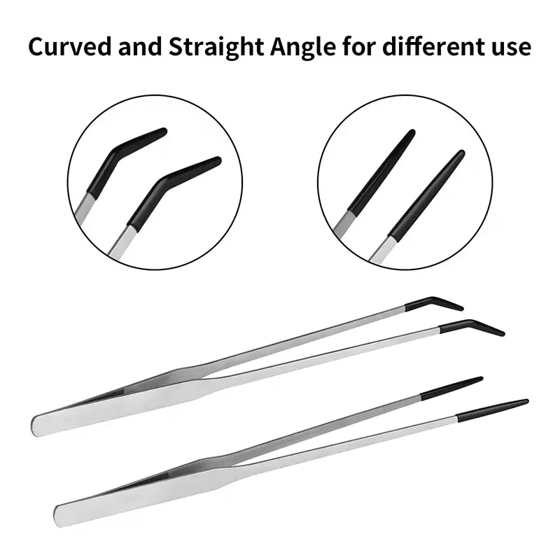 Straight and Curved Aquarium T - đánh giá và giá Feeding Tong Stainless