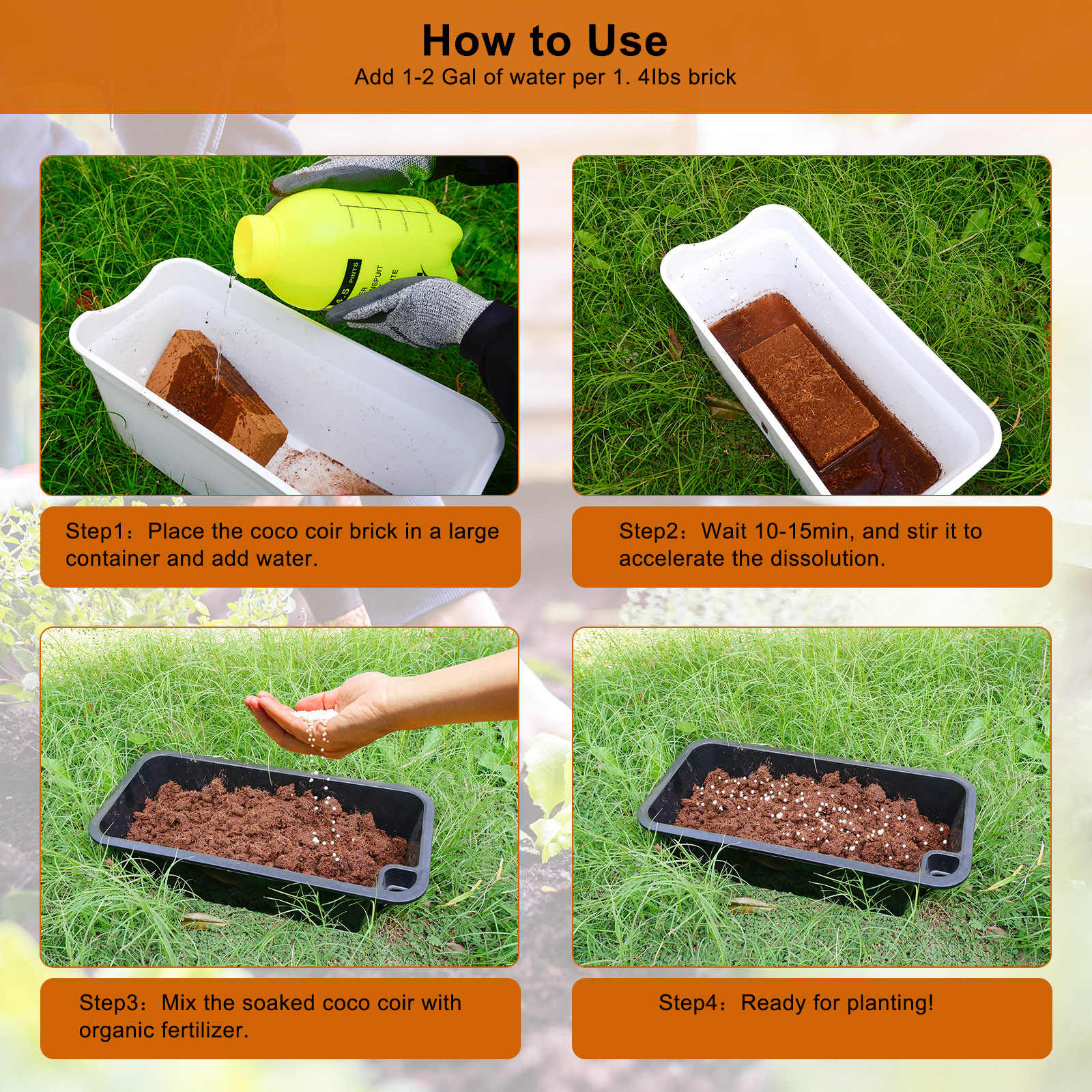 1 Pack Premium Coco Coir Brick - đánh giá và giá Substrate Coconut Fiber