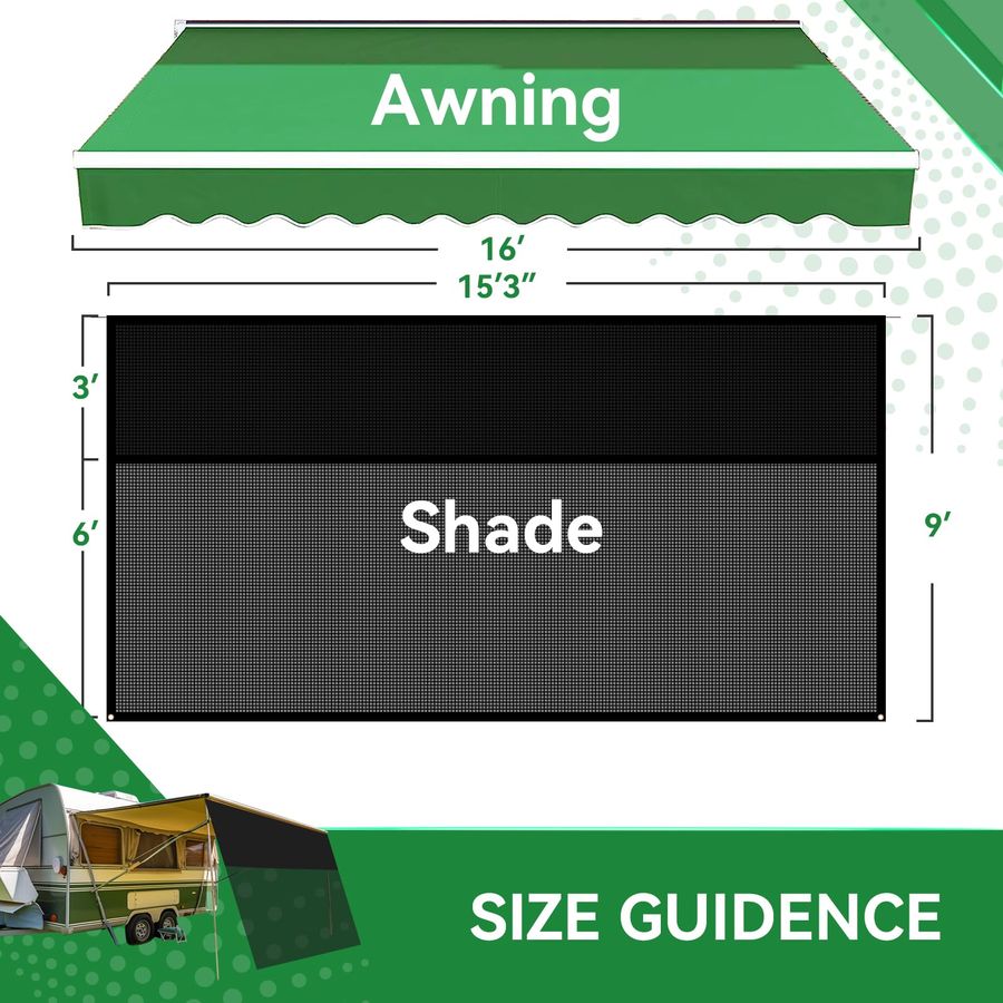 Awning Shade Screen with Zippe - đánh giá và giá Screen Top Mesh