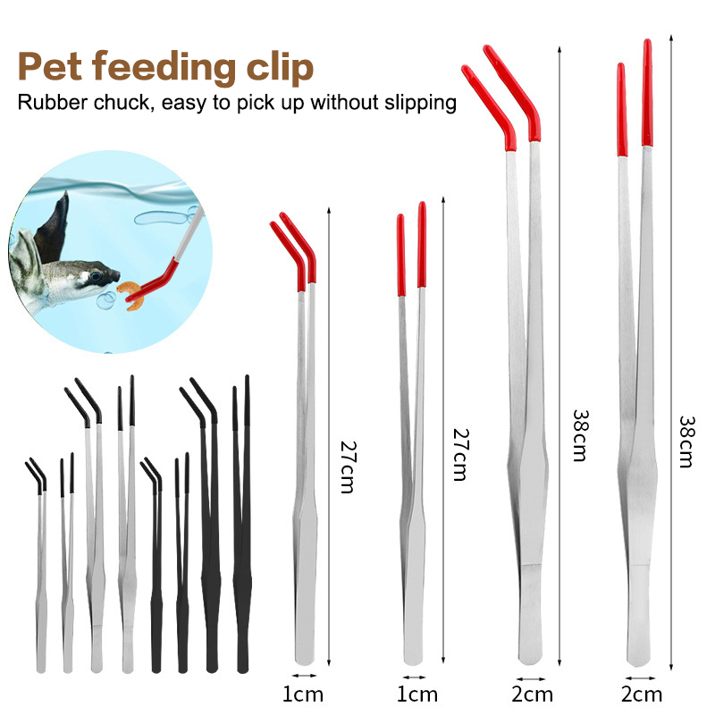 Fish Tank Cleaning Tools Snake - đánh giá và giá Feeding Tong Stainless