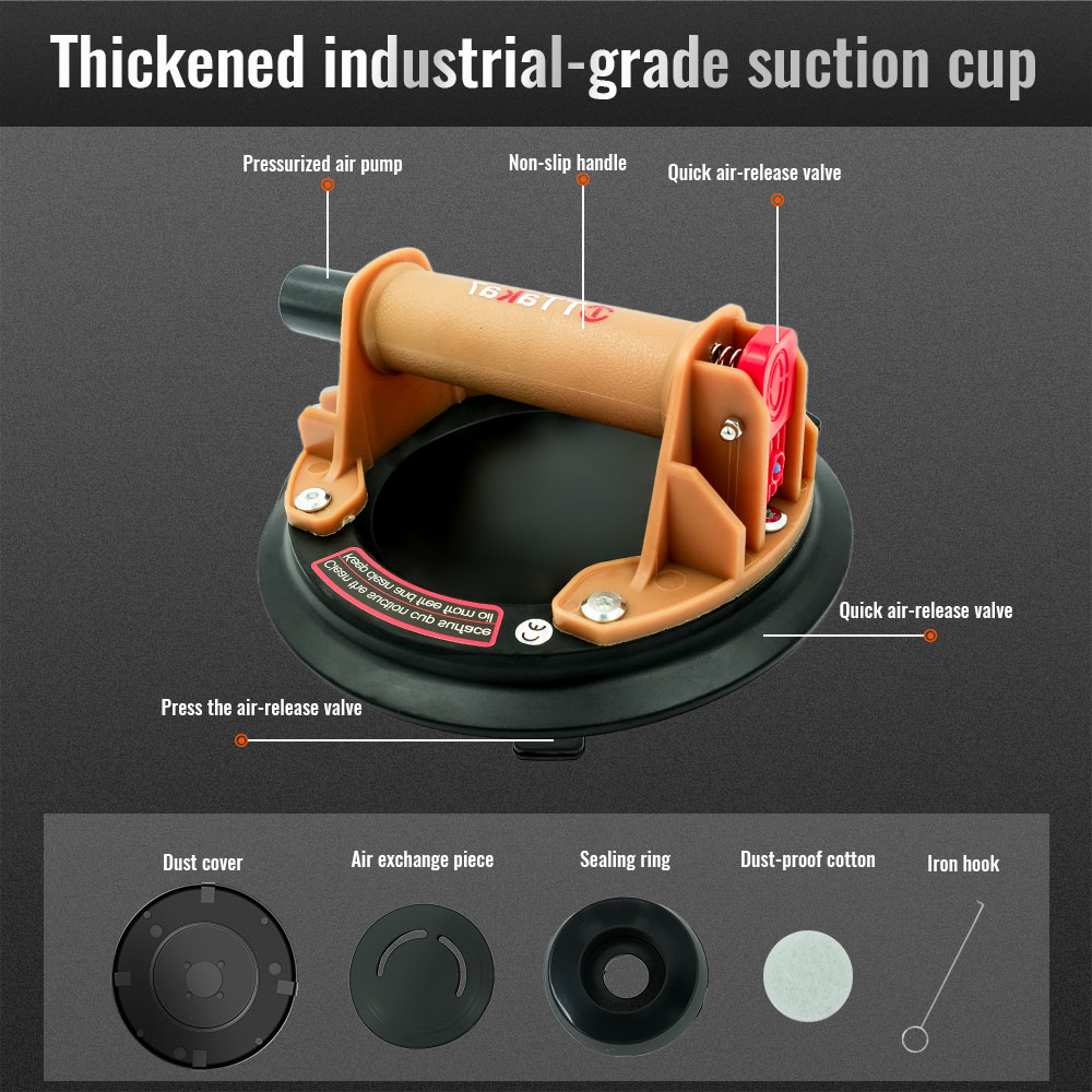 8 Inch Silicone Vacuum Suction - đánh giá và giá Ceramic Tile Floor