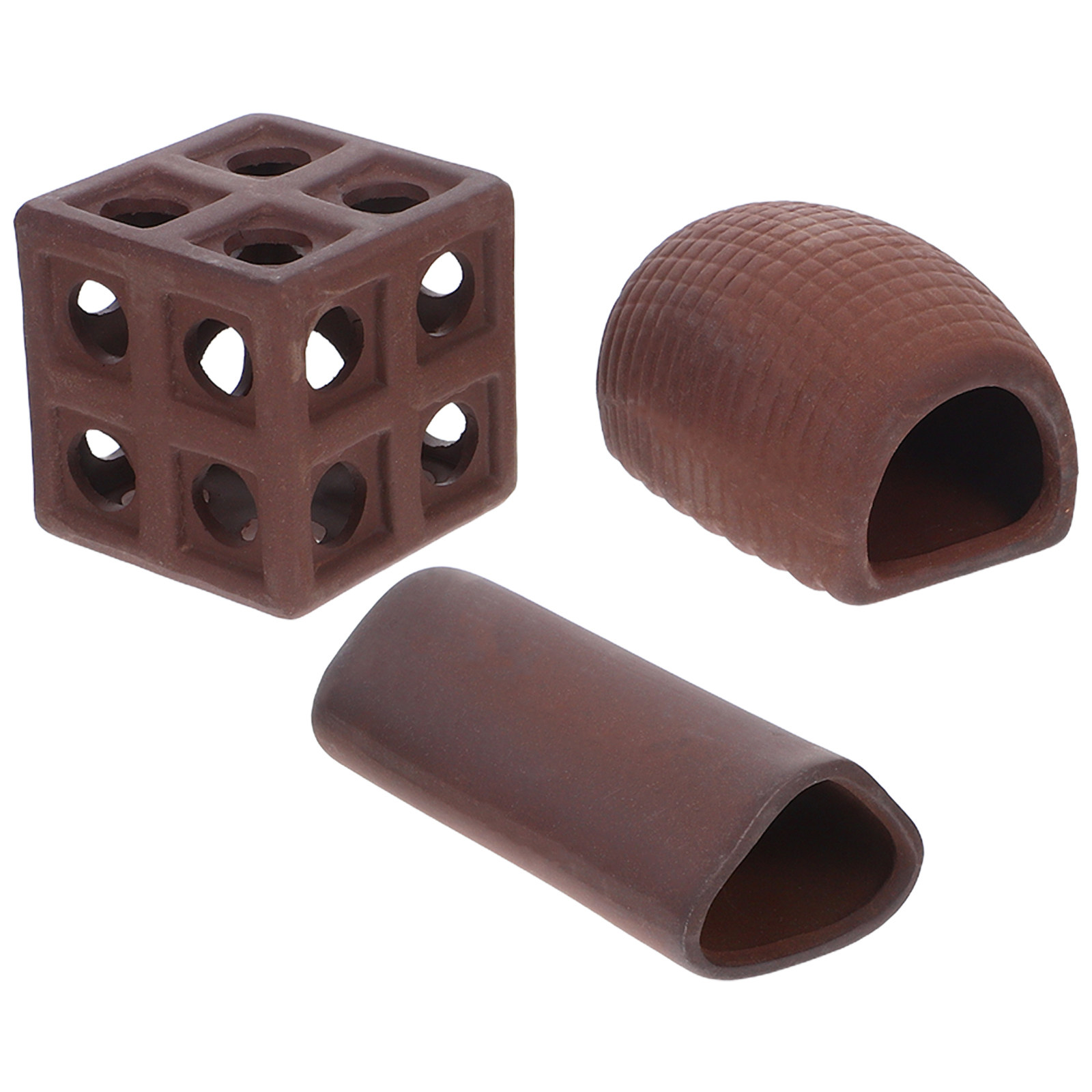 3Pcs Aquarium Decorative Rocke - đánh giá và giá Hide Cave Ceramic