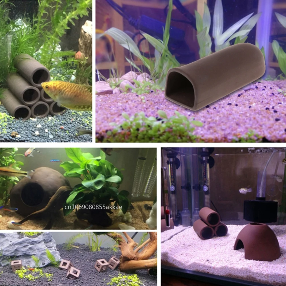 1pc Fish Tank Cave Aquarium Ac - đánh giá và giá Hide Cave Ceramic